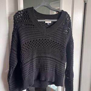 Target Black Crochet Knit Women's Top
